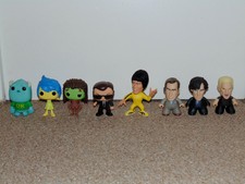 Lot of 8 Funko Pop Titans & Round 5 Vinyl Figures Matrix Bruce Lee Sherlock More