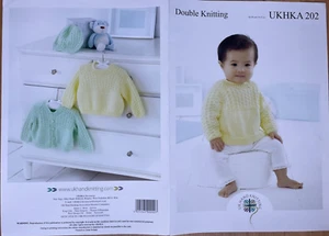 Bebé Texturizado Cárdigan Jersey + Sombrero Conjunto PATRÓN TEJIDO Niños + Niñas UKHKA 202 - Imagen 1 de 10