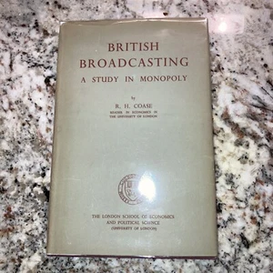 Ronald H. Coase 1950 British Broadcasting Pristine DJ in Mylar. Preowned. - Picture 1 of 8