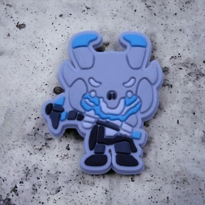 Fortnite Ragnarok Haut blau gehörnt Dämon Schuh Charm - Bild 1 von 2