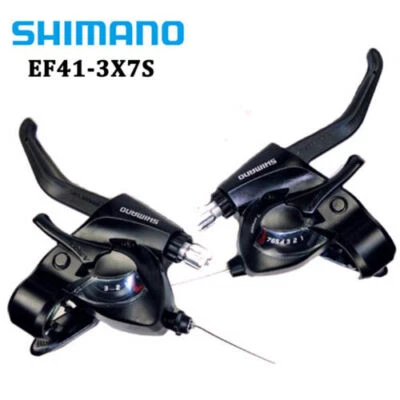SHIMANO ST-EF41 3 6 7 18 21 Speed MTB Mountain Bike Shifters Set Brake Shifter - Image 1 of 4