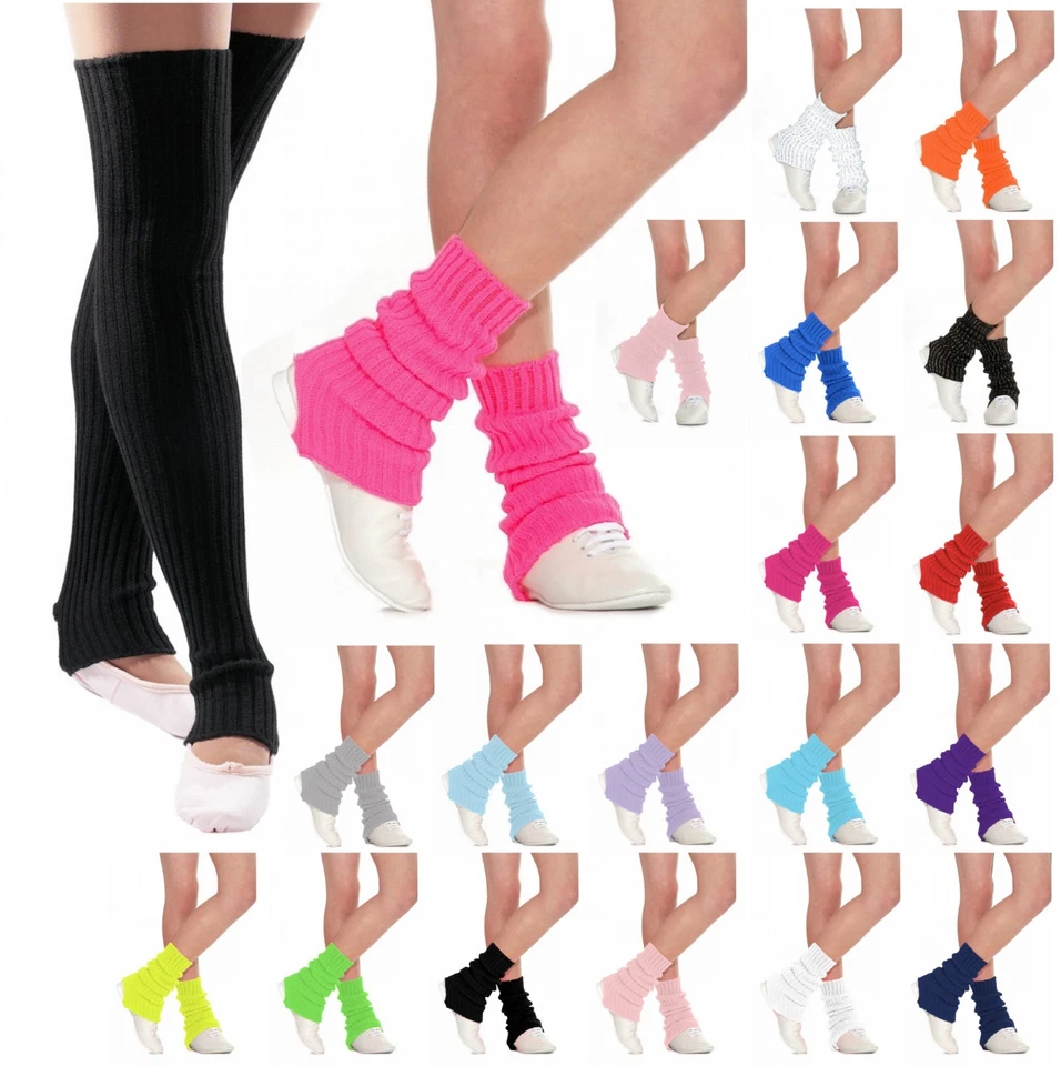 NEW ROCH VALLEY BALLET DANCE FANCY DRESS DISCO STIRRUP ACRYLIC LEGWARMERS SLW - Image 1 of 1