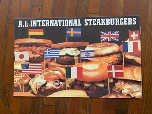 A.1. Steak Sauce International Steakburgers, Vintage Hamburger Recipe Cookbook - Picture 1 of 1
