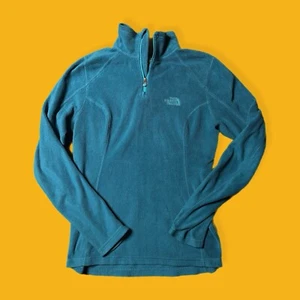 The North Face - Damen XS - blaue 1/4 Zip Langarm Fleecejacke - Bild 1 von 2