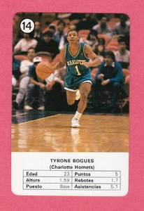 Tyrone Bogues Charlotte Hornets 1988 Spanish NBA Basketball Card - Bild 1 von 1