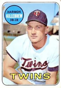 1969 Topps #375 Harmon Killebrew Baseball Minnesota Twins Eccellente - Foto 1 di 2