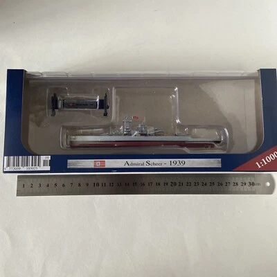 DEAGOSTINI 1/1000 - COLECCIÓN SHIPS OF WAR - ADIMRAL Scheer 1939 WW2 SHIP MODEL Foto 1 de 4