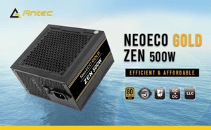 Antec NeoECO Gold Zen Series NE500G Zen 500W ATX 12V 2.4 Power Supply - Picture 1 of 9