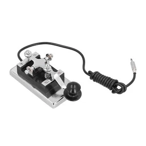 Morse Code CW Telegraph Hand Heavy Key Short Radio Communication Teaching✿ - Zdjęcie 1 z 22