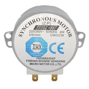 Microwave Oven Synchronous Motor TYJ50-8A7 220V/240V 5/6r/min CW/CCW 4W - Picture 1 of 3