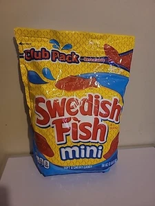 Swedish Fish 56oz Mini Candy Chewy Bulk Gummi 3.5 LB Resealable Bag  - Picture 1 of 1