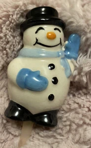 Nora Fleming blau Schal Frosty Pal Schneemann Mini - Bild 1 von 6