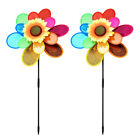 2 Pcs Childrens Outdoor Playsets Sunflower Windmill Sequins