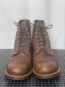 Red Wing Iron Ranger Brown Harness Leather Boots 12 D USA 8111 - Picture 1 of 20