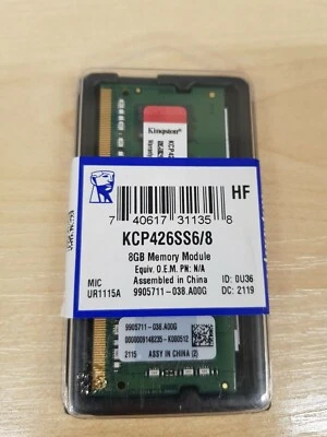 Brand New Kingston RAM KCP426SS6/8 8GB DDR4 (8GB Memory Module) - Image 1 of 2
