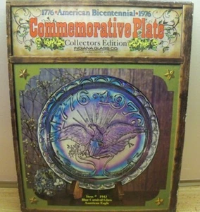 Carnival Glass Commemorative Plate IOB - Picture 1 of 4