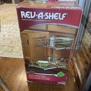 New Rev-A-Shelf 2-Tier Pull-Out Cabinet Organizer, 58-12C-2-5 - Picture 1 of 4