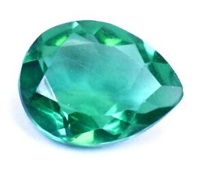 8.25 Ct Fantastic Rare Natural Green Emerald Pear Loose Gemstone Certified B5397
