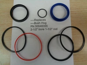 50048355 Bush Hog Replacement Seal kit (2-1/2" bore & 1-1/2" Rod) - Not OEM - Picture 1 of 3