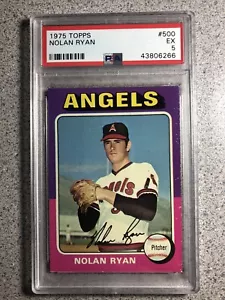 Nolan Ryan California Angels 1975 Topps #500 PSA 5 centrado muy bien - Imagen 1 de 2