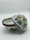 Vtg Hand Painted In Chinese Style Rice Sauce Soup Bowl Roosters Gilded Signed