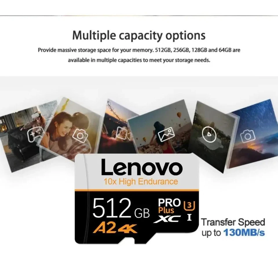 High Speed Premium Micro SD Card 256GB 1TB High Endurance for Camera Phone 4K - Image 1 of 1