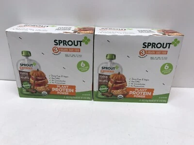 Brote Orgánico Etapa 3 Bolsas Proteína Alimentada por Plantas, Manzana Calabaza-Lote de 2  Foto 1 de 4