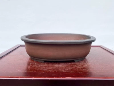 Olla bonsai vintage "Shiraki bonsai" ovalada 34 cm estilo tradicional /de Japón Foto 1 de 4