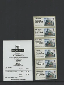 Lok Dampf GWR AUGUST 2018 A010 Sammelstreifen POST GO FV 18,45£ - Bild 1 von 1