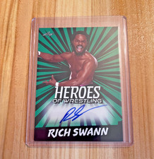 2023 Leaf Heroes of Wrestling RICH SWANN Autograph #BA-RS1 AUTO GREEN