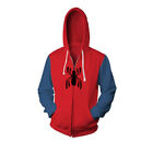 Spider-Man Homecoming Hoodie  3D  Zipper Sweatshirt Cosplay Costume Jacket