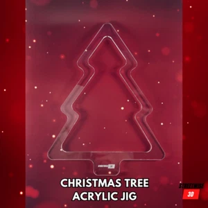 Acryl Weihnachtsbaum Schablone für Oberfräse Schalenform verschiedene Größen - Bild 1 von 4