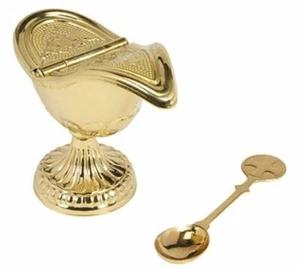 Ornate Censor Boat with Spoon - Picture 1 of 1