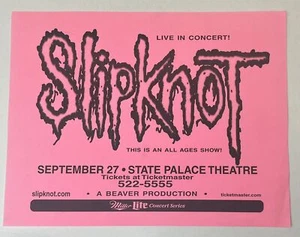 Folleto Slipknot Nueva Orleans - Imagen 1 de 1