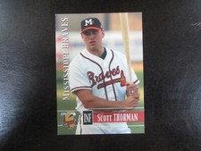 2005 Grandstand Mississippi Braves Scott Thorman Card (B60) Atlanta Braves