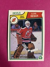🐶 1983-84 O-Pee-Chee Hockey Glenn Resch New Jersey Devils #236