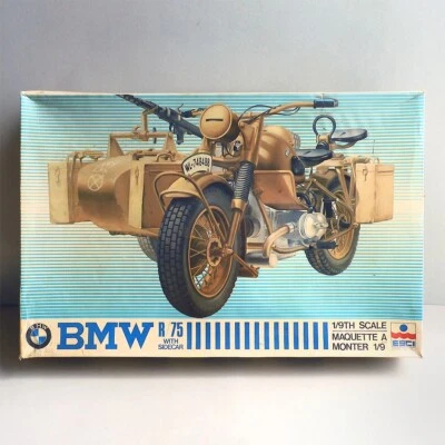 Kit moto ESCI BMW R/75 con sidecar 1/9 Maquette a monter n. 7001 - Immagine 1 di 4