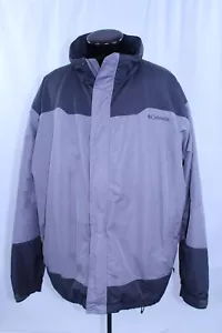 Columbia Herren Jacke 2XL elegant einfarbig durchgehender Reißverschluss Wandern grau Omni-Shield verstaubar NY - Bild 1 von 12