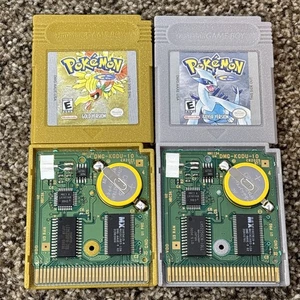 Pokemon Gold Und Silber Original Neu Batterie sparen Nintendo Gameboy Getestet - Bild 1 von 5
