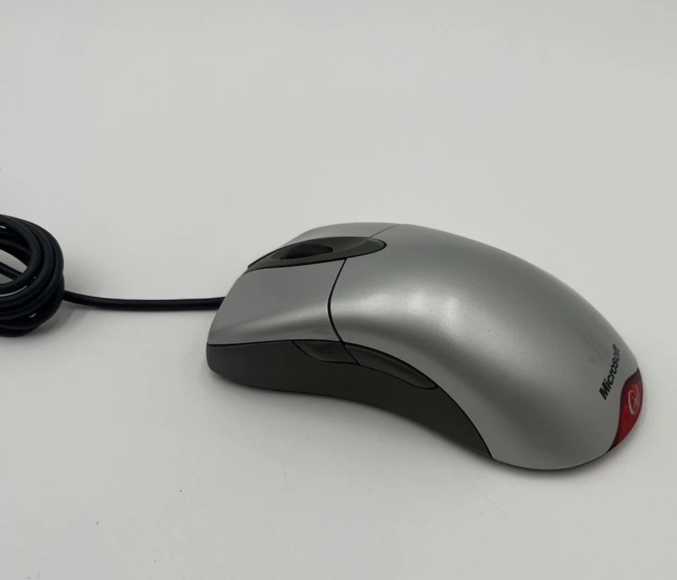 Microsoft IntelliMouse Explorer 3.0 USB -PS/2 kompatible Maus FUNKTIONIERT silbergrau - Bild 1 von 4