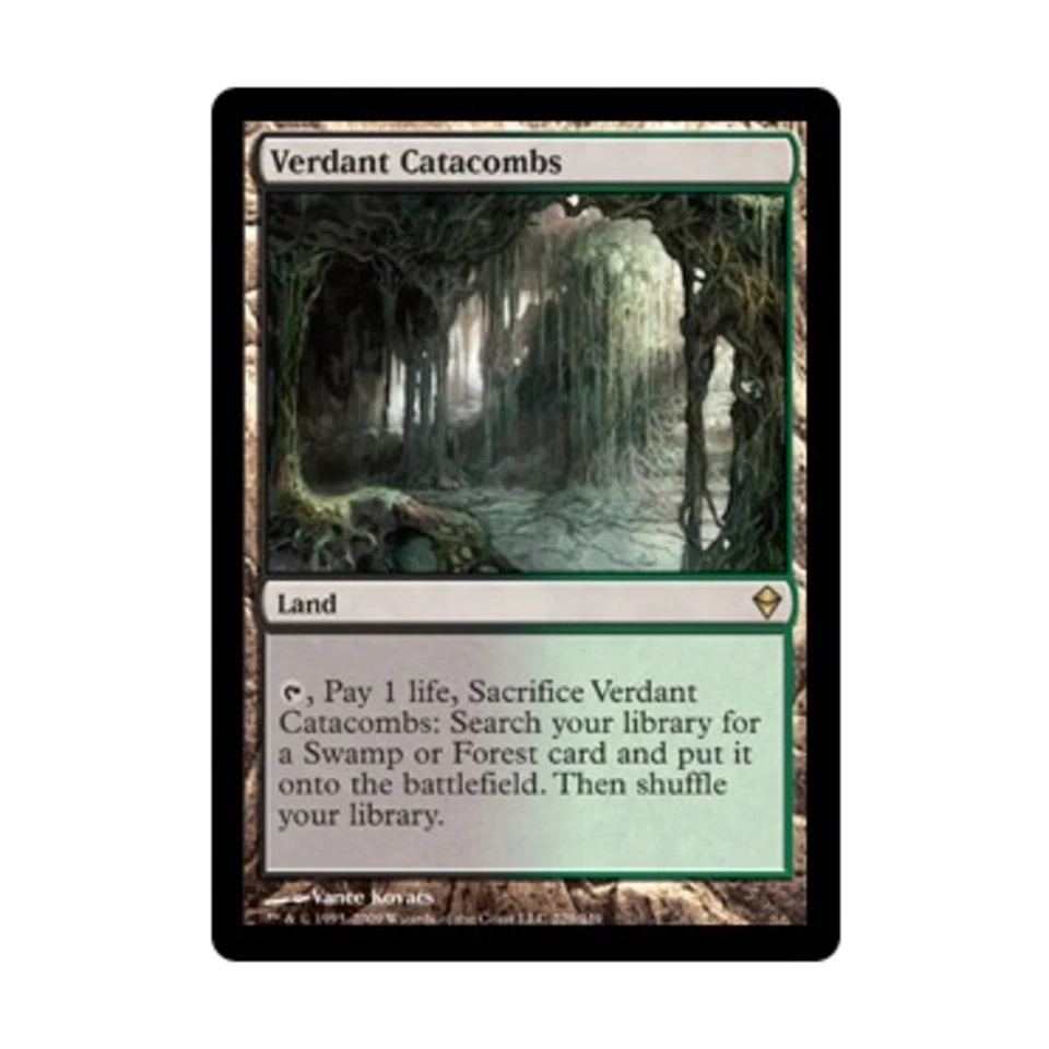 WOTC MtG Zendikar Verdant Catacombs (R) EX - Image 1 of 1