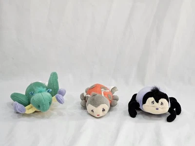 Precious Moments Tender Tails Vibrating Plush Set Ladybug Spider Grasshopper - Image 1 of 4