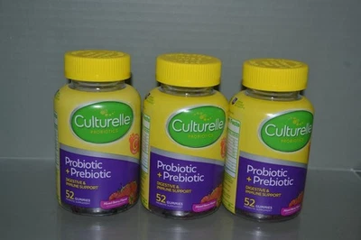 (3) Culturelle PROBIÓTICO + PREBIÓTICO, 52 GOMITAS MIXTAS DE BAYAS Exp. 01/26+ Foto 1 de 2
