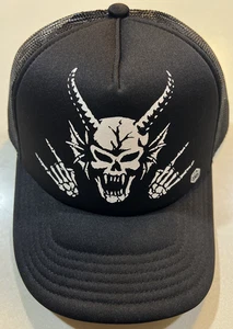 NUOVO 2025 Stranger Things Hellfire Club SNAPBACK TRUCKER HAT berretto da baseball nero - Foto 1 di 2