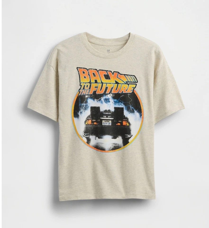 New Back To The Future Gap Kids Size Medium Sci Fi Movie 80s Short Sleeve Tee - Image 1 of 1