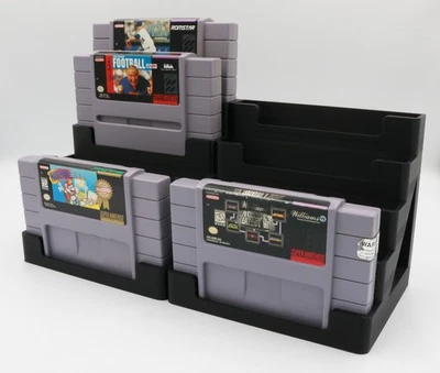 Nintendo SNES Cartridge Display Stand Tower Holder - Holds 10 Games - Image 1 of 4