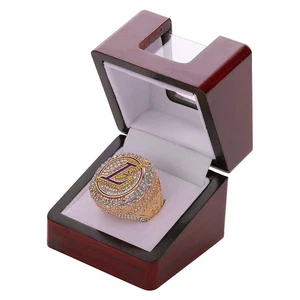 NW Championship Ring Display Case Single Box Real Wood |Single Stand 1 Slot| ... - Bild 1 von 4