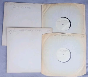CLIFF RICHARD 2 x ONE SIDED TEST PRESS LP#2 FROM THE CLIFF RICHARD STORY BOX SET - Picture 1 of 2