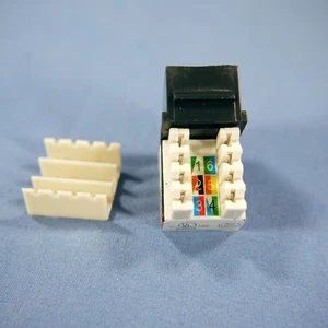 Conector de voz modular a presión Cooper Black Cat3 estilo 110 6 posiciones RJ12 5547-3EBK - Imagen 1 de 6