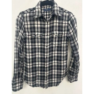 Polo Ralph Lauren Plaid Women’s Flannel Pearl Snap Button Down Shirt Size 2 - Picture 1 of 12
